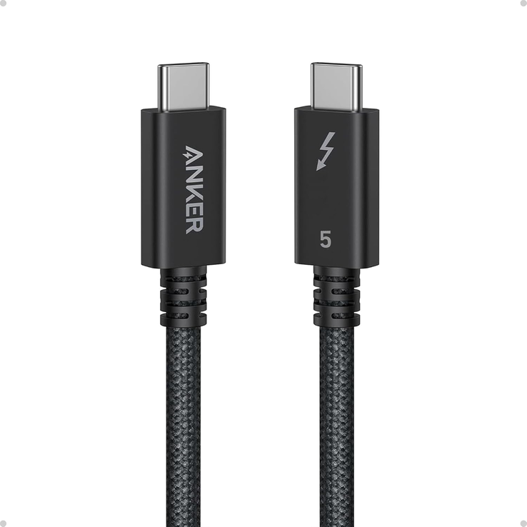 Le câble Anker Prime Thunderbolt 5. (Source de l'image : Anker)
