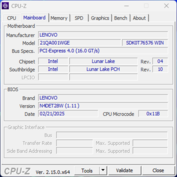 Carte mère CPU-Z