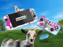 Goat Simulator célèbre son 10e anniversaire avec des éditions spéciales du CRKD Nitro Deck et de la manette Neo S. (Source de l'image : CRKD)
