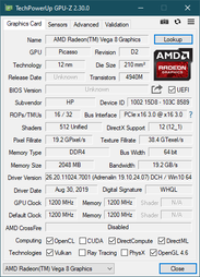 HP EliteBook 735 G6 - GPU-Z.