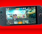 Nintendo Switch 2 avec Legend of Zelda : Tears of the Kingdom en arrière-plan. (Source de l'image : Nash Weedle sur X)
