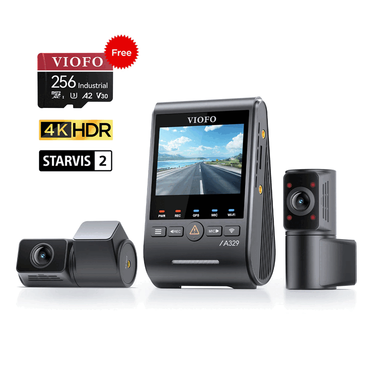 La caméra de surveillance VIOFO A329S 3CH est dotée d'un système de suivi GPS et prend en charge la commande vocale (Source d'image : VIOFO)