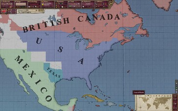 Photo : une capture d'écran du jeu Victoria II.