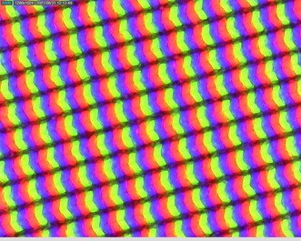 Sous-pixel granuleux en raison de la superposition des matrices
