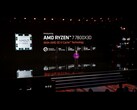 AMD a dévoilé trois nouveaux processeurs avec 3D V-cache au CES 2023 (image via AMD)