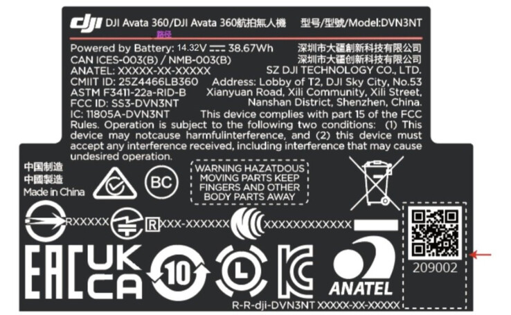 (Source de l'image : FCC via @Drones19170668)