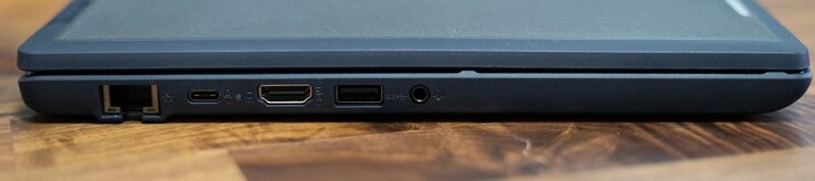 Port Ethernet, USB-C 3.2 Gen1, HDMI 1.4b, USB-A 3.2 Gen1, prise audio