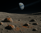 La rouille se forme sur la Lune, causée par des particules d'oxygène provenant de l'atmosphère terrestre qui atteignent sa surface par le biais de ce que l'on appelle le vent de la Terre. (Source de l'image : OpenAI)