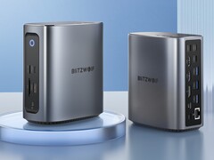 La station d'accueil BlitzWolf BW-TH15 17-en-1 USB-C prend en charge trois écrans. (Source de l'image : Banggood)