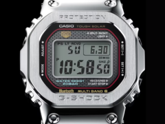 La montre Casio G-Shock GMW-B5000D Orange Line, qui fait l'objet de rumeurs, devrait être similaire à la montre GMW-B5000D-1C Red Line (ci-dessus). (Source de l'image : Casio)