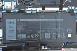 La batterie interne de 60 Wh du Dell Latitude 7390 2-en-1.