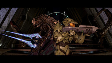 Sur la photo : Capture d'écran de Halo : The Master Chief Collection (Halo 3).