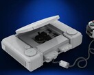 Une capture d'écran de la console Sony PlayStation 1 de Lego Ideas avec sa manette