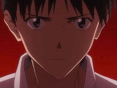 Une capture d'écran de Shinji Ikari tirée de la bande-annonce d'Evangelion 3.01.01 Thrice Upon a Time