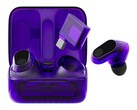 Les écouteurs Glass Purple Sony Inzone Buds ont un design translucide.