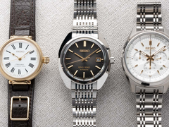 Sur la photo, trois des quatre montres Seiko 145e anniversaire en édition limitée de la collection. (Source de l'image : Fratello)