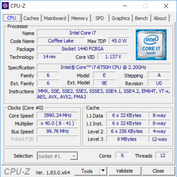 MSI GT63 Titan 8RG-046 - CPU-Z : CPU.