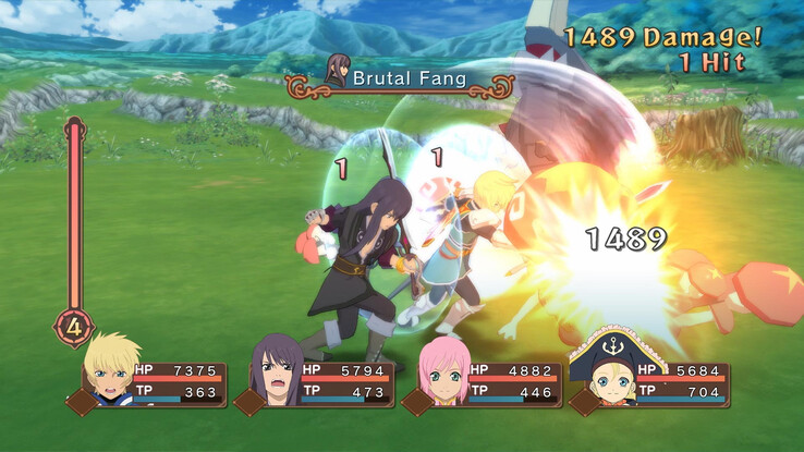 Une capture d'écran tirée du jeu « Tales of Symphonia ».