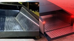 La dernière image du Tesla Cybertruck révèle quelques détails inquiétants pour tous ceux qui souhaitent utiliser la caisse pour transporter de grosses charges. (Source de l'image : @DimaZeniuk sur X/Tesla - édité)