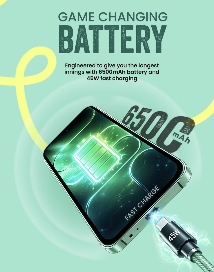 Le Tecno Pop X 5G est doté d'une batterie de 6 500 mAh 