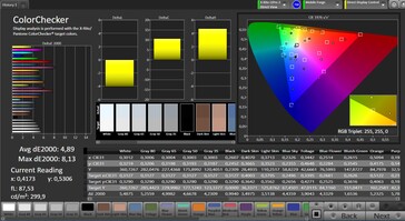 CalMAN Précision des couleurs