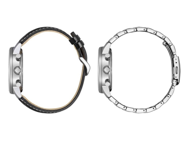 Les nouvelles montres CA472 sont dotées de bracelets en cuir et en métal. (Source de l'image : Citizen)