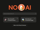 Le panneau "No AI" de DuckDuckGo est bien visible sur le moteur de recherche