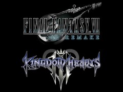 Final Fantasy 7 Remake et les logos de Kingdom Hearts (Source : Square Enix, Disney avec modifications)