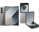 Samsung Galaxy Z Fold6 (à gauche) et Z Flip6 (à droite). (Source de l'image : Amazon)
