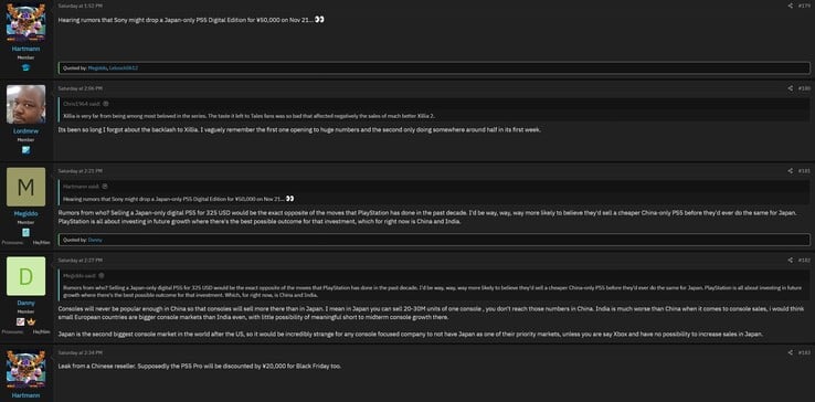 Rumeur des forums Install Base sur la PS5 Digital verrouillée au Japon (Source de l'image : capture d'écran, forums Install Base)