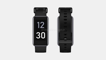 Rendu du Realme Band 2. (Image source : @OnLeaks &amp; Digit)