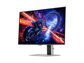Image promotionnelle du moniteur de jeu Odyssey OLED G6 500Hz de Samsung sur fond blanc. (Source de l'image : Samsung)