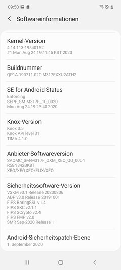 Samsung Galaxy Logiciel M31s