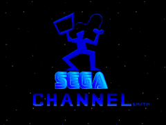 Une capture d'écran de l'écran de chargement du Sega Channel (source de l'image : Internet Archive)