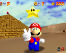 Une capture d'écran du portage Dreamcast de Super Mario 64 (source : Video Game Esoterica)