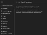 Capture d’écran des paramètres de ChatGPT affichant la section « Se connecter avec ChatGPT »