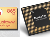 Qualcomm Snapdragon 865 contre MediaTek Dimensity 1000. (Source de l'image : Gizguide/AnandTech - édité)