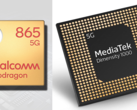 Qualcomm Snapdragon 865 contre MediaTek Dimensity 1000. (Source de l'image : Gizguide/AnandTech - édité)