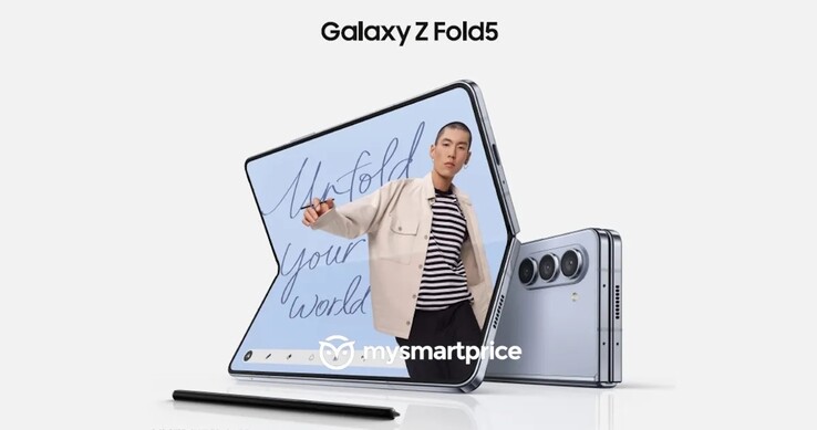 Matériel promotionnel de Samsung Galaxy Z Fold5. (Source de l'image : MySmartPrice)