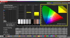 CalMAN ColorChecker (Profil : Natif, Espace couleur cible : P3)