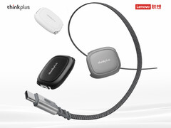 Le câble USB Type-C télescopique ThinkPlus 240 W de Lenovo est proposé dans un choix de trois couleurs. (Source de l&#039;image : Lenovo - édité)