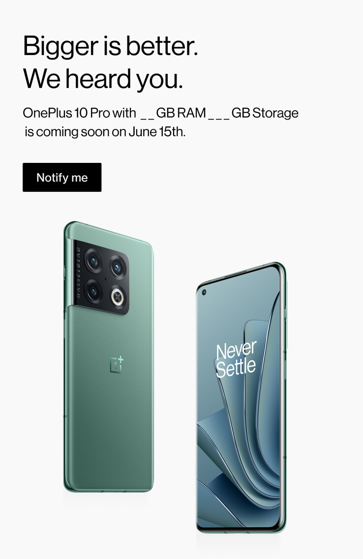 Le 10 Pro de 12 Go manquant arrive en Amérique du Nord. (Source : OnePlus)