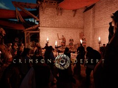 Les habitants se rassemblent dans le désert de Crimson