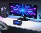 Le GPD Win 5 dans sa station d'accueil officielle, vendue séparément par GPD au prix de 93 $ (Image source : GPD)