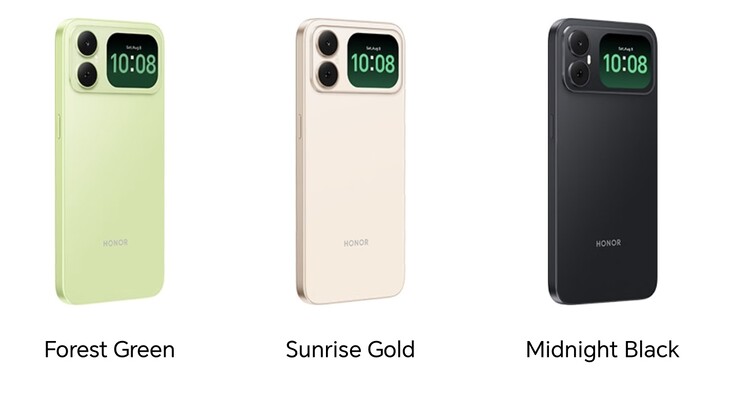 Options de couleur du Honor Play 20C.