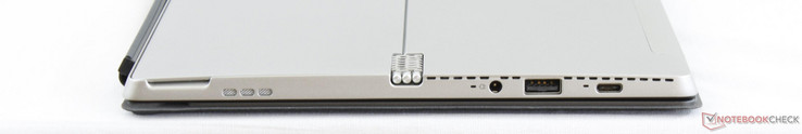 Côté droit : combo audio 3,5 mm, USB 3.0, USB C Gen. 1