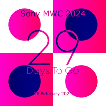 Affiche de l'événement Sony MWC 2024 (Image source : @InsiderSony)