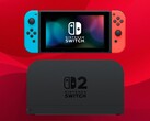 La Nintendo Switch d'origine, illustrée ci-dessus, sur la station d'accueil Switch 2