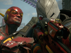 Le clone de Flash s&#039;approche de Deadshot dans Suicide Squad : Kill The Justice League (image source : SteamDB)