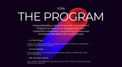 La dernière annonce d'OnwardMobility. (Source : OnwardMobility)